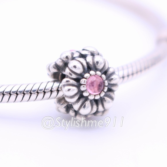 Authentic PANDORA Retired October Birthday Blooms Charm